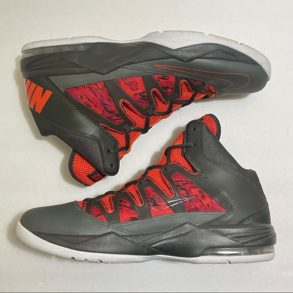 Nike Air Max Stutter Step gray orange basketball sneakers shoes size 12.5 - Picture 12 of 16